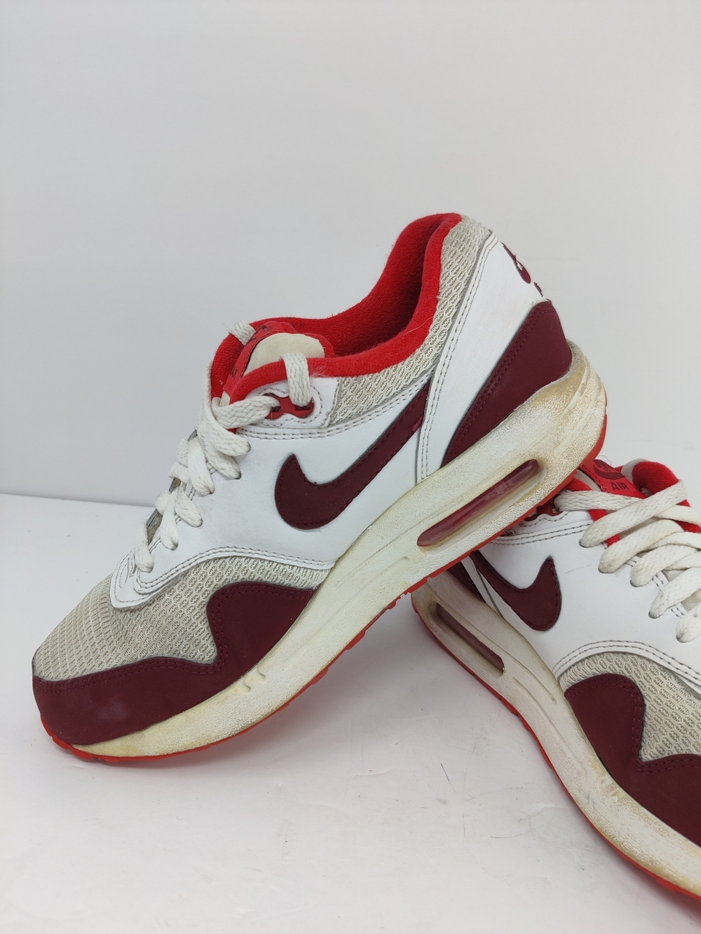 Nike Women’s Air Max 1 Essential Action Sneakers Red Women's Sz US 7.5 - Picture 4 of 14